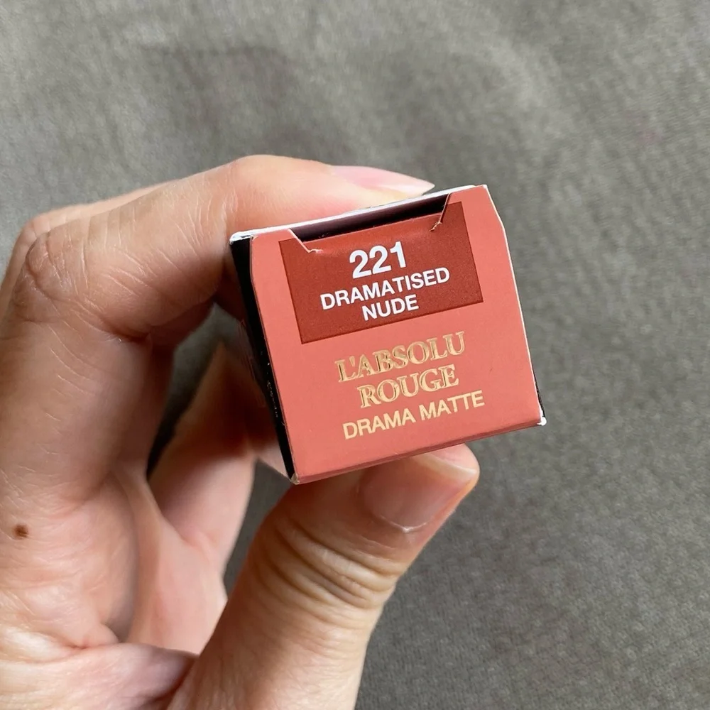 Lancome L'Absolu Rouge Lipstick-221 DRAMATISED NUDE Drama Matte Limited Edition